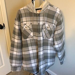 Wrangler flannel hoodie
